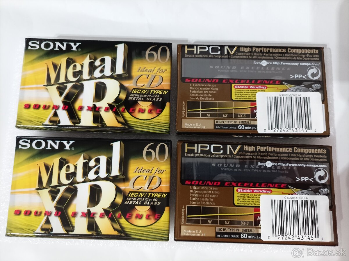 SONY METAL XR60 (SONY C-60MTLXRD) - MC kazeta - 2