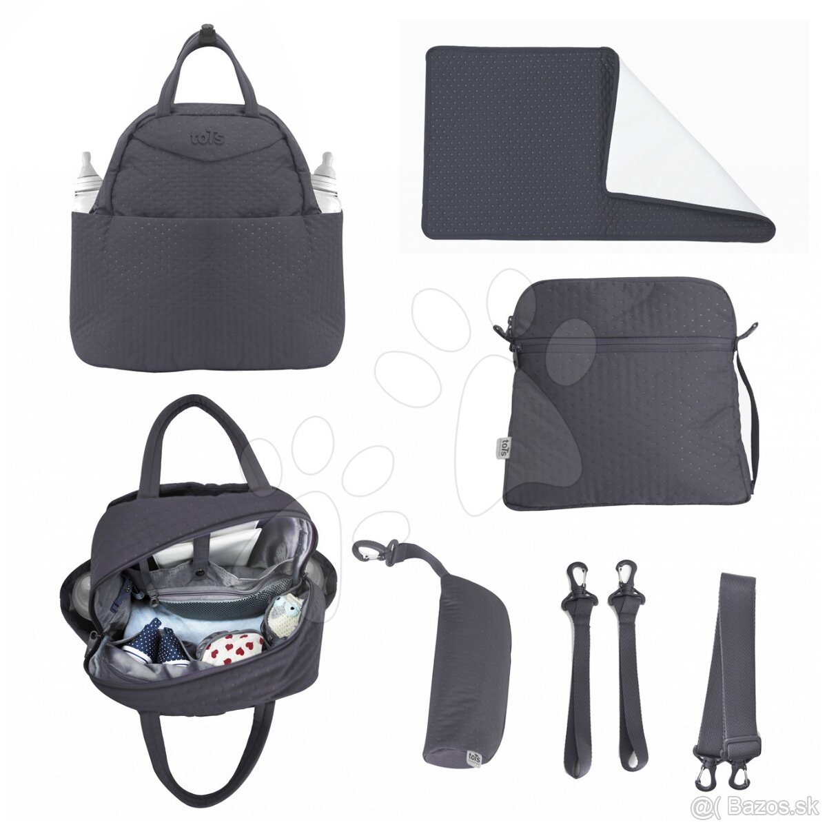 Prebalovacia taska/ruksak toTs-smarTrike tmavoseda - 2