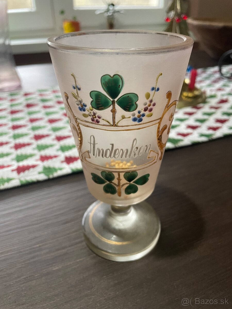 Starožitný pohár Andenken - 2