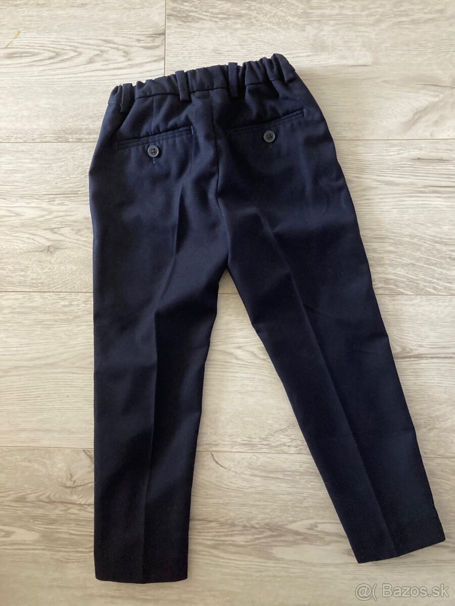 chlapčenské slávnostné nohavice - 4/5 r - 2