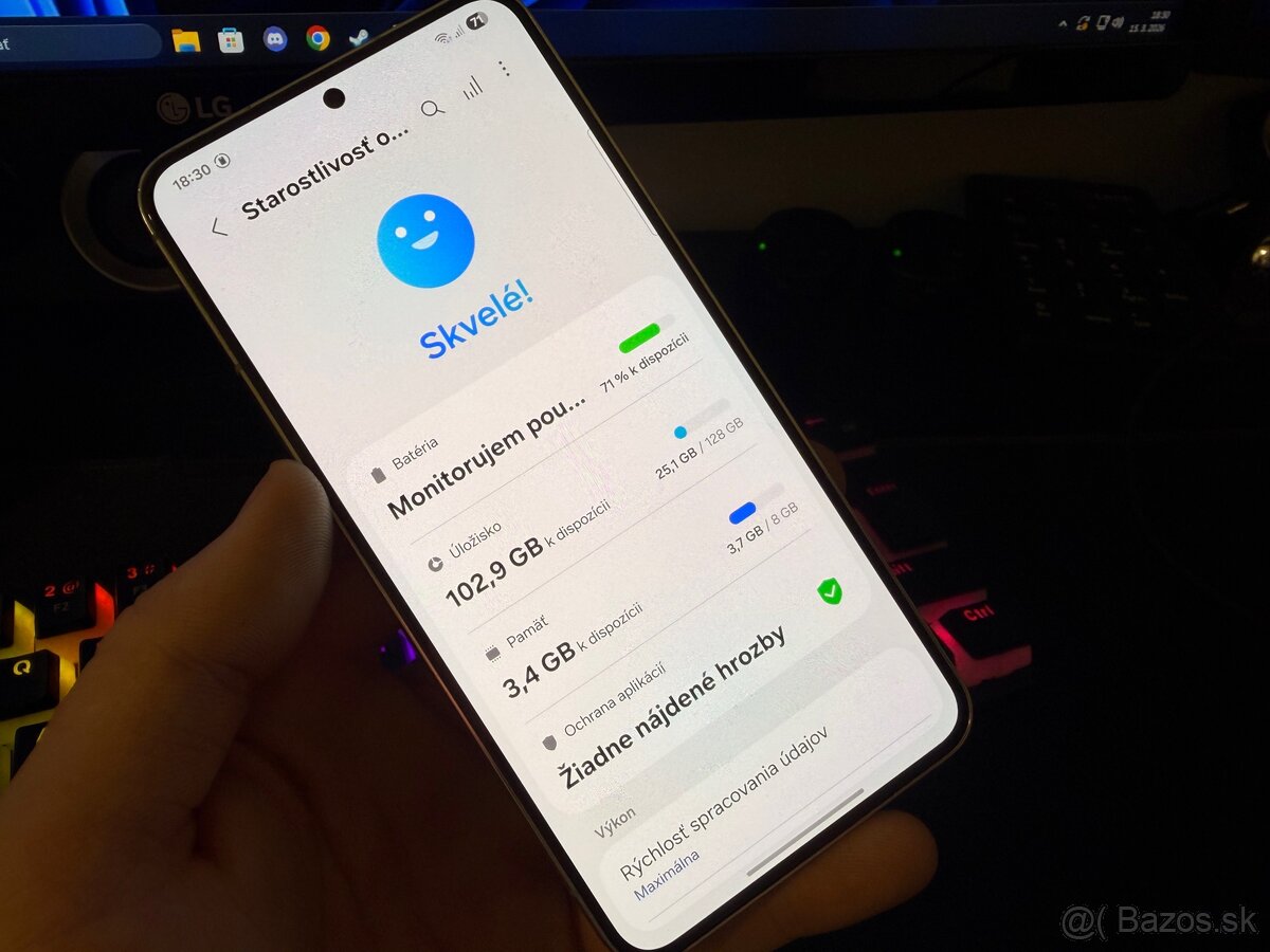 Samsung Galaxy S22 - Biely, 128GB - 2
