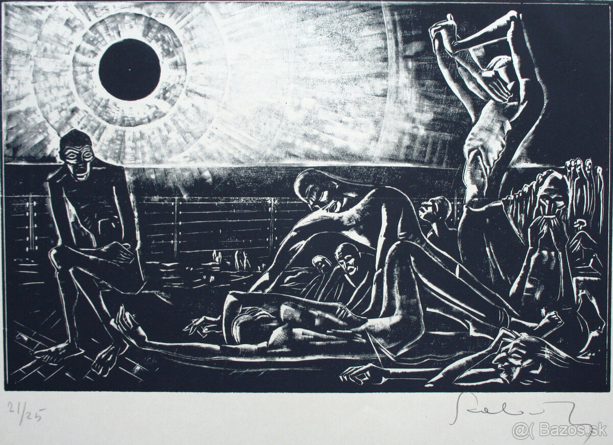 Szabó Gyula: drevoryty Ecce Homo - 2