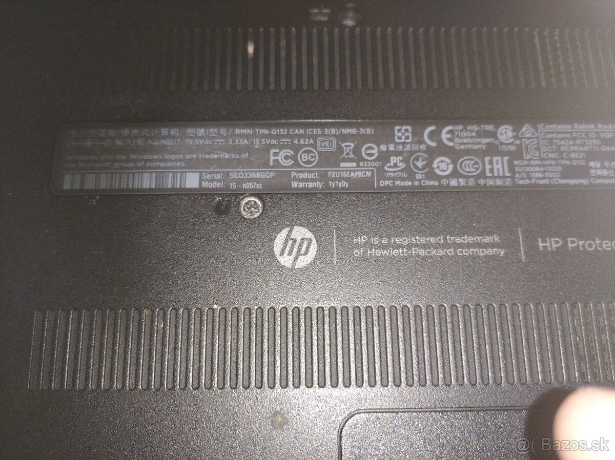 HP Pavilion 15, Model 15n057sc. - 2