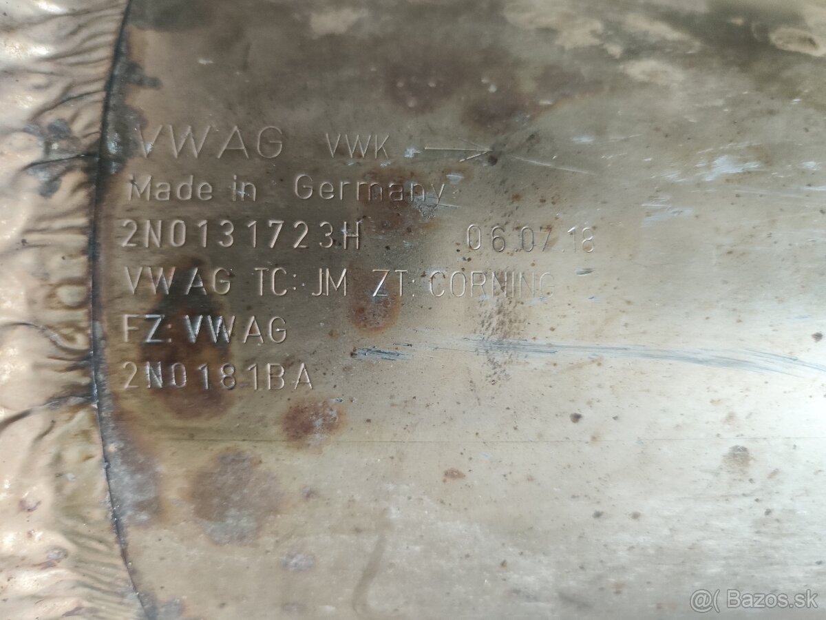 Predam DPF kat VW Crafter, MAN TGE - 2