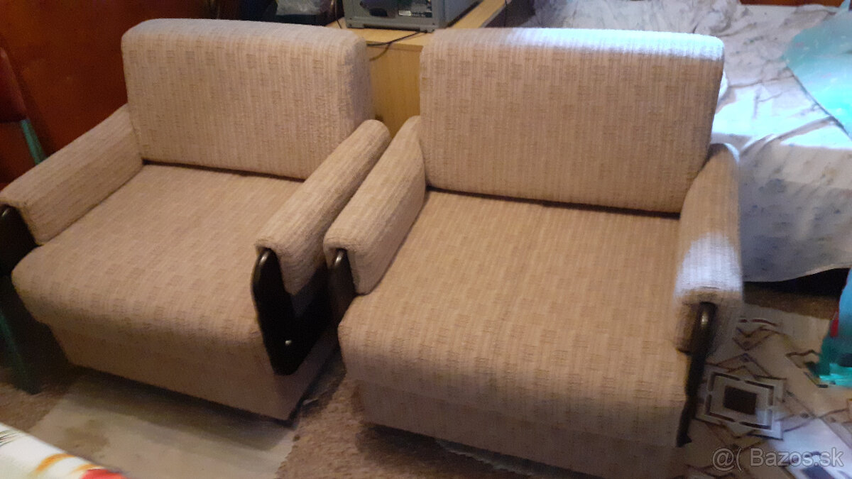 Predám dve kreslá s úložným priestorm - 2