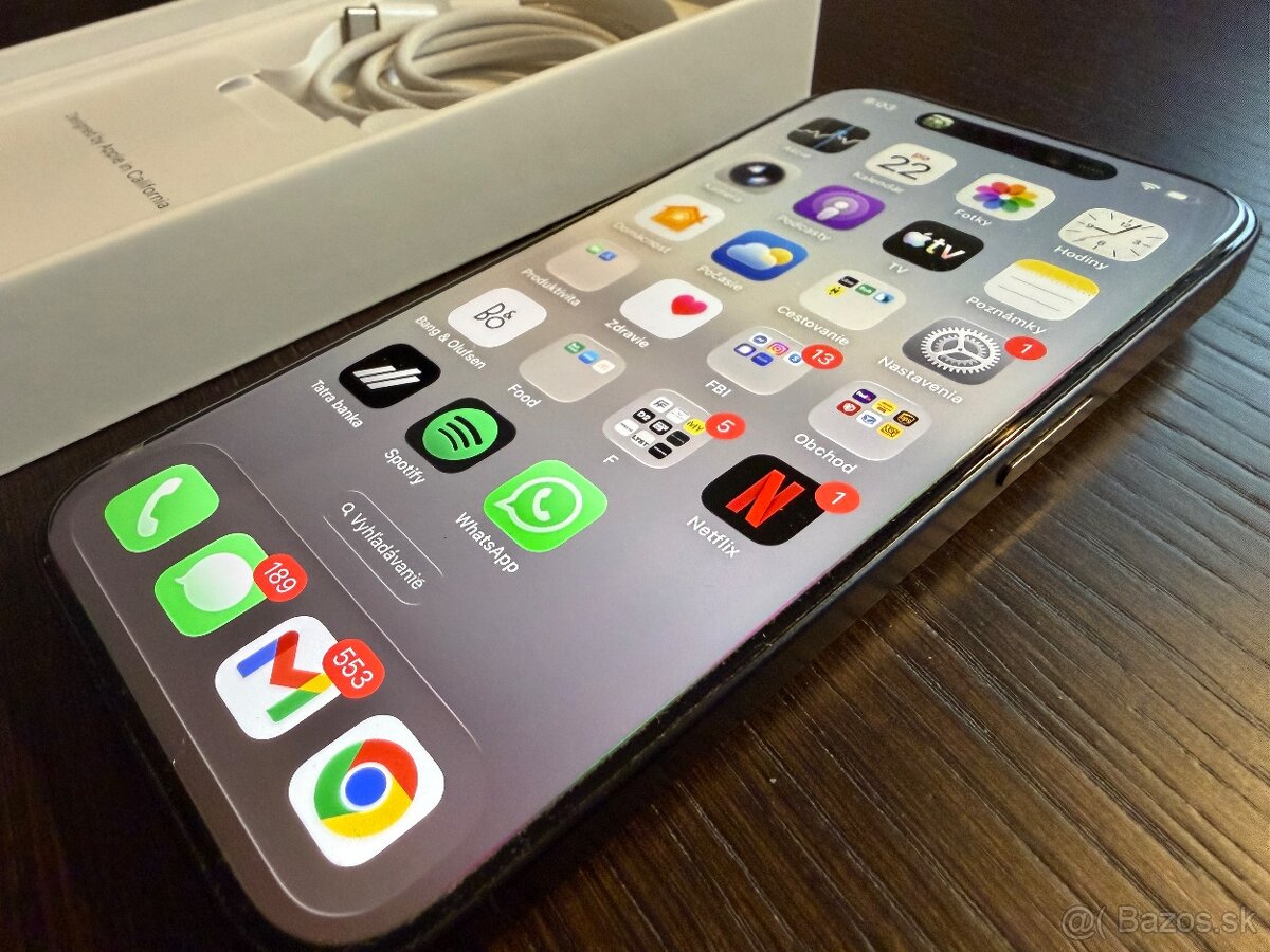 Predám Apple IPhone 15 Pro 256GB - 2