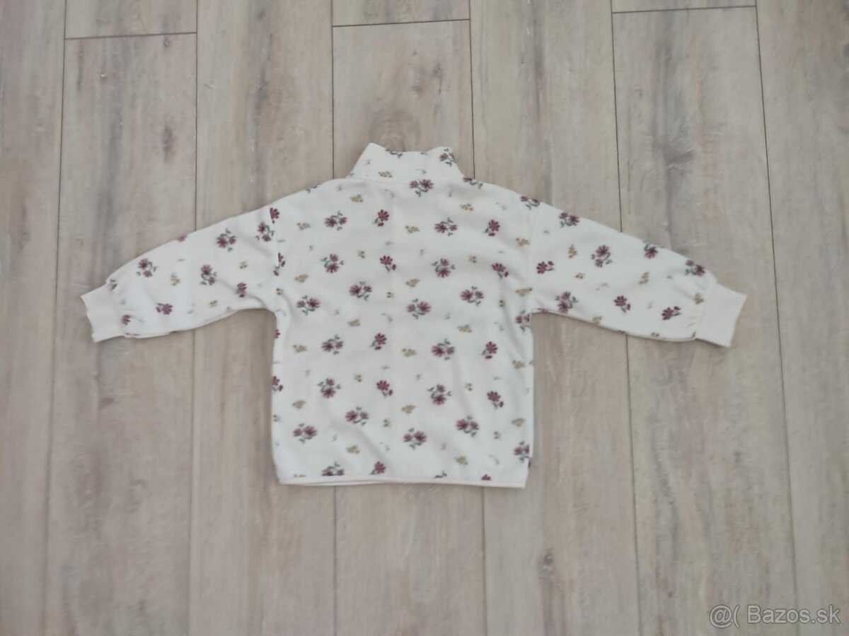 H&M flísová bunda, kvety - 2