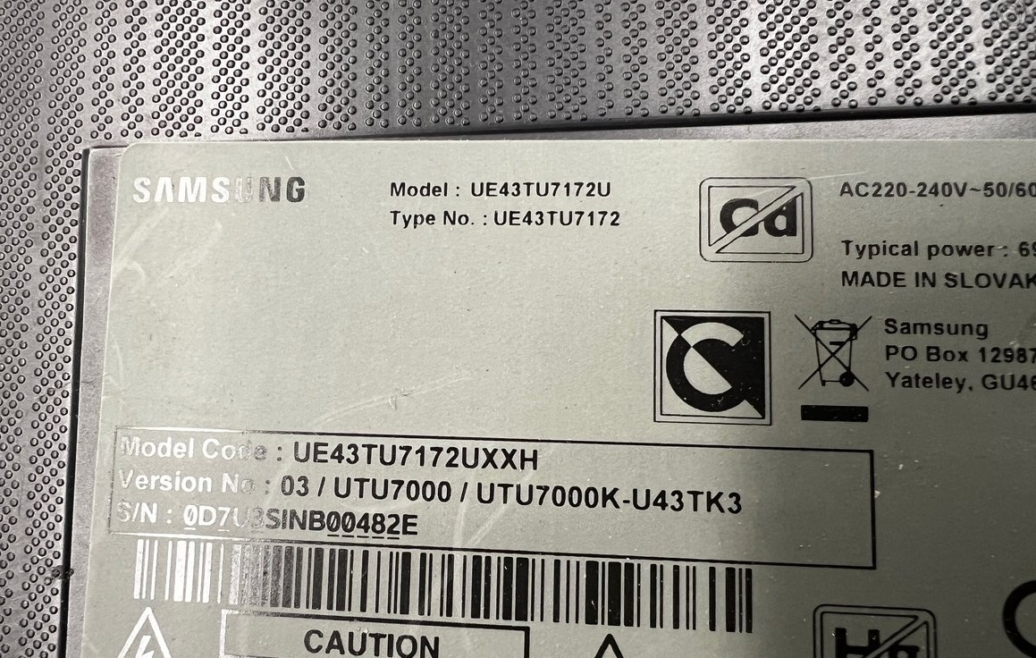Samsung UE43TU7172U - 2