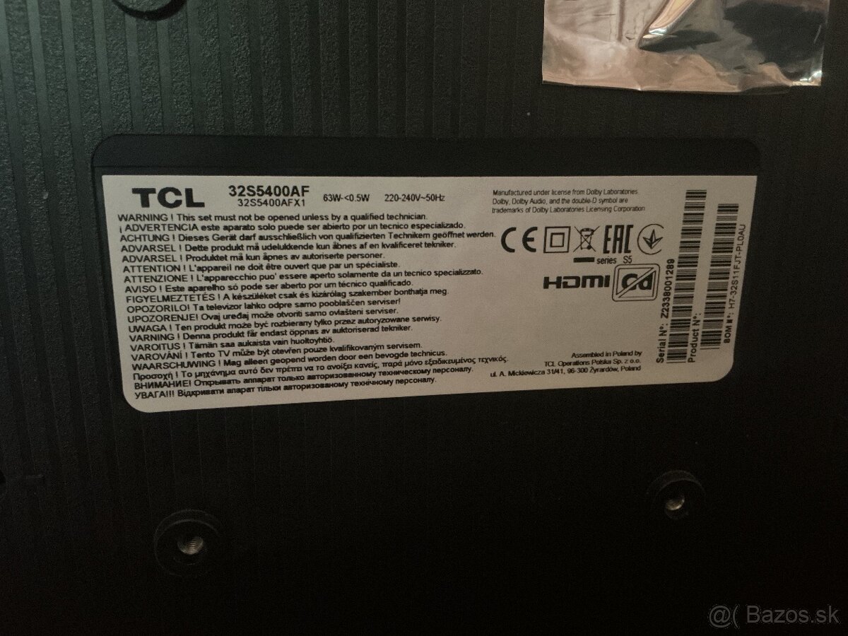 Televizor TCL 32S5400AF - 2