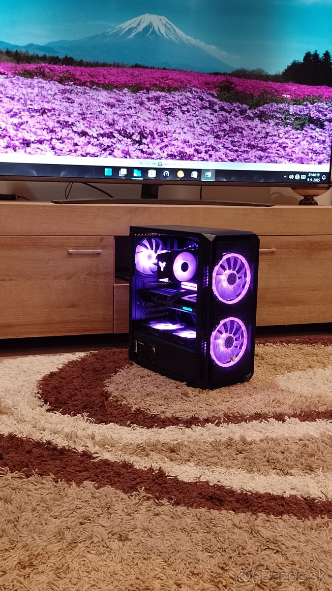 Herný výkonný PC–RTX 4060+Ryzen5 5500+32GB RAM+NVMe+2X SSD - 2
