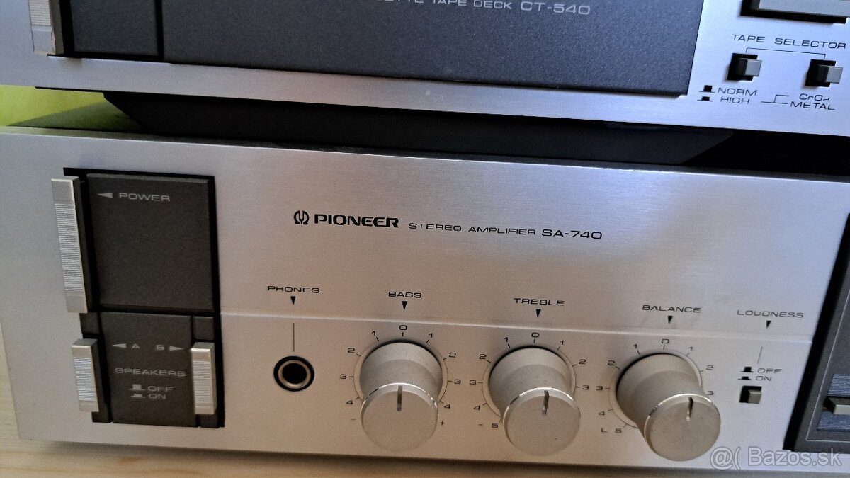 PIONEER - zosilňovač, tuner, stereo cassette deck - 2