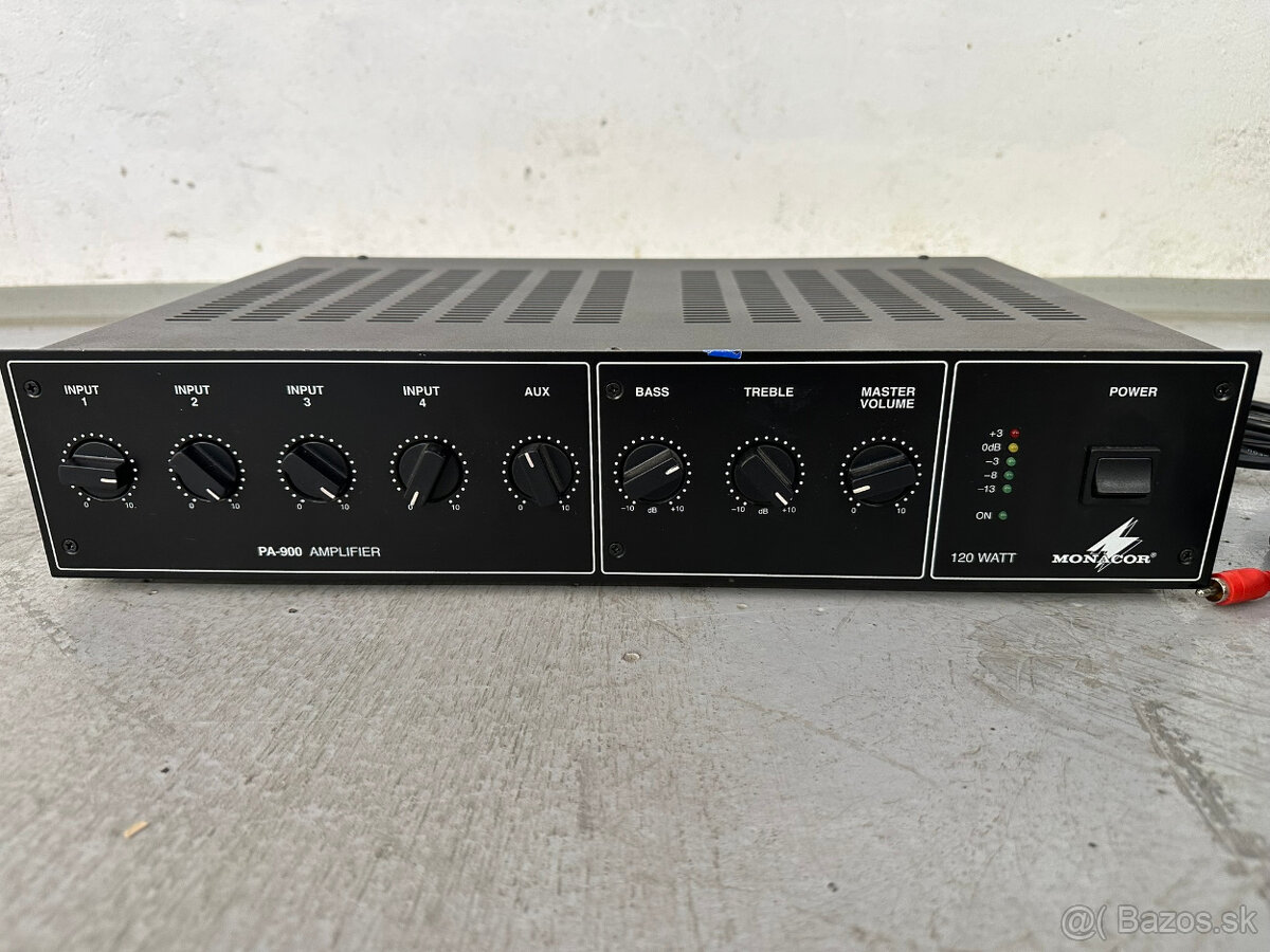 zosilňovač Monacor PA-900 120W - 2