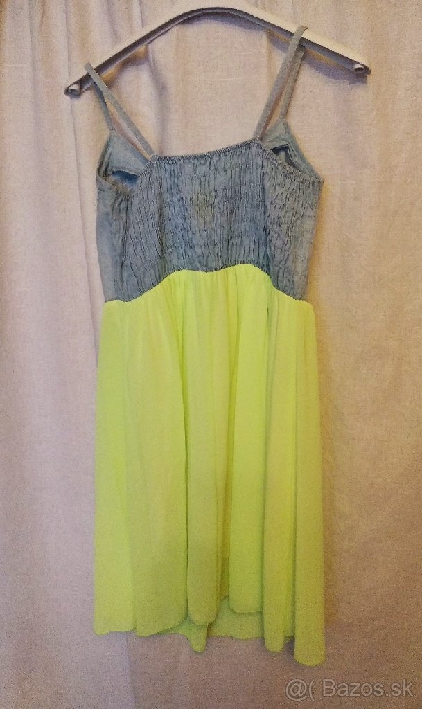 Detske saty riflove - zlte - 2