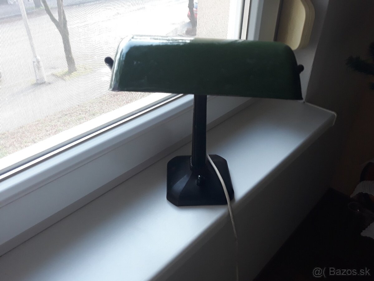 Bankárska lampa z 30tich rokov... - 2