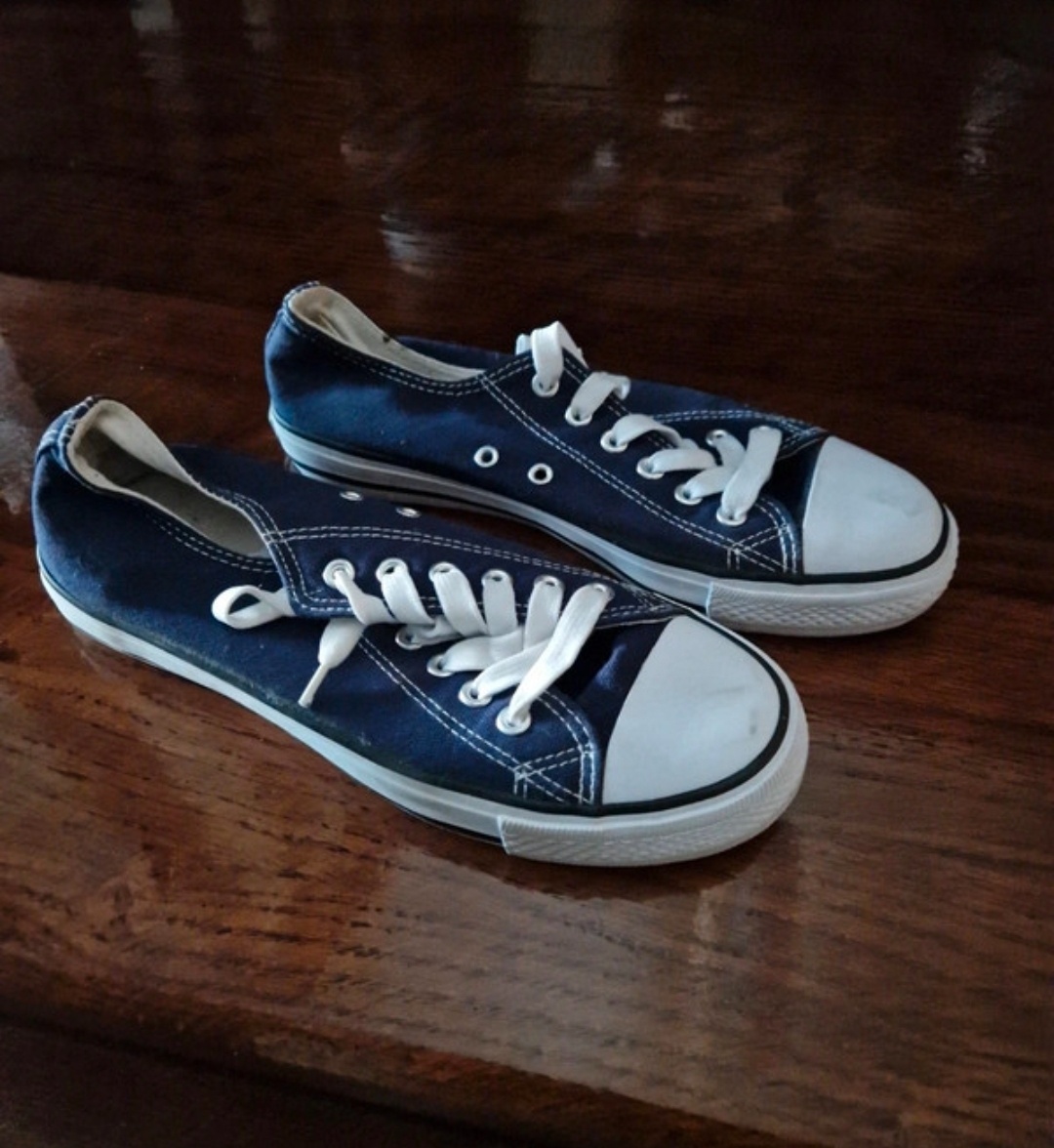 Plátenky veľkosť 39 – modro biele - 2