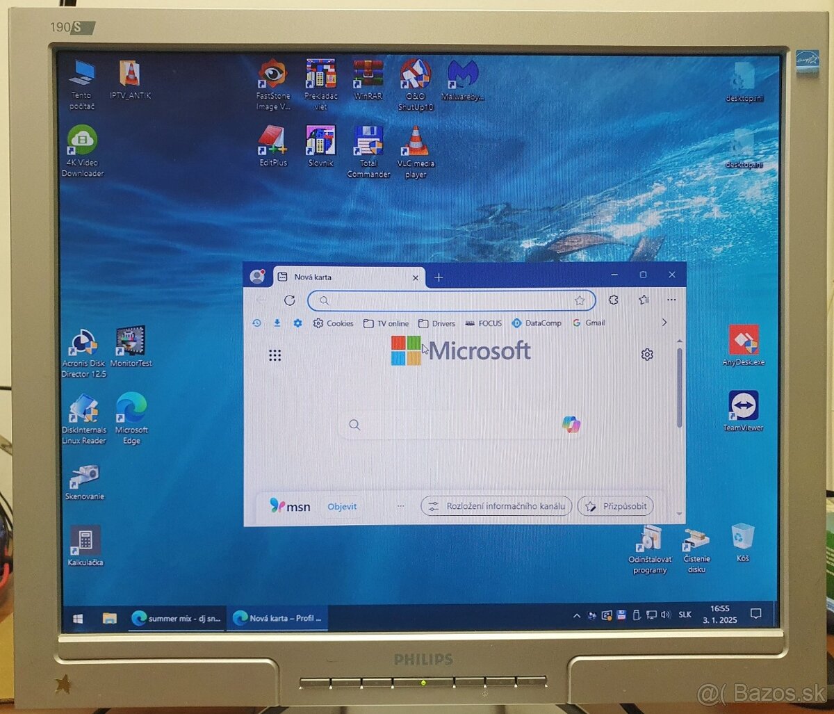 19" Philips 190S7FS/00, VGA, DVI - 2