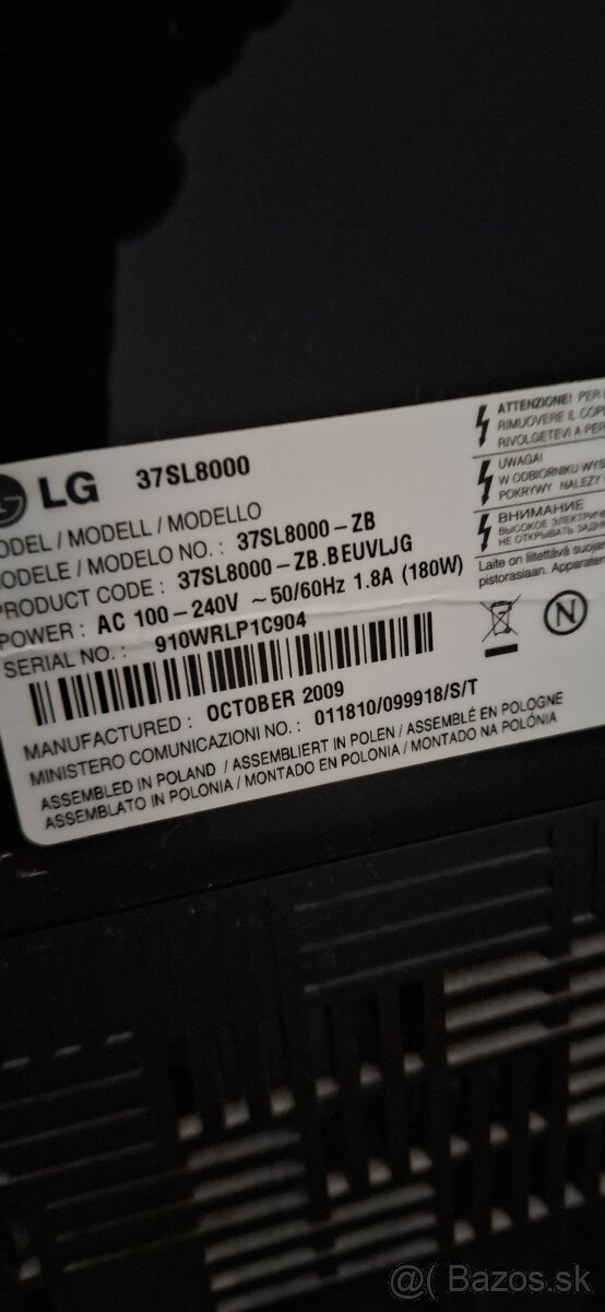 LG 37SL8000 - 2