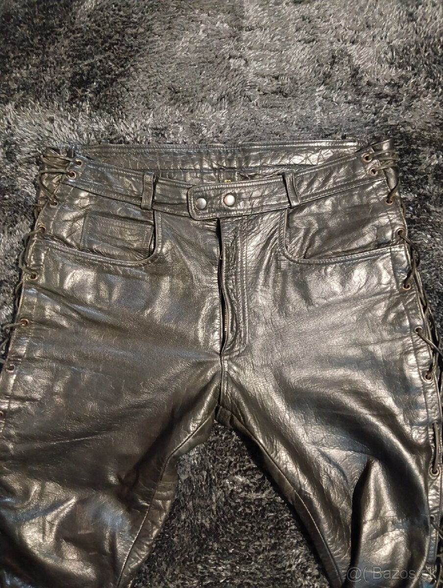 Kožené moto nohavice - 2