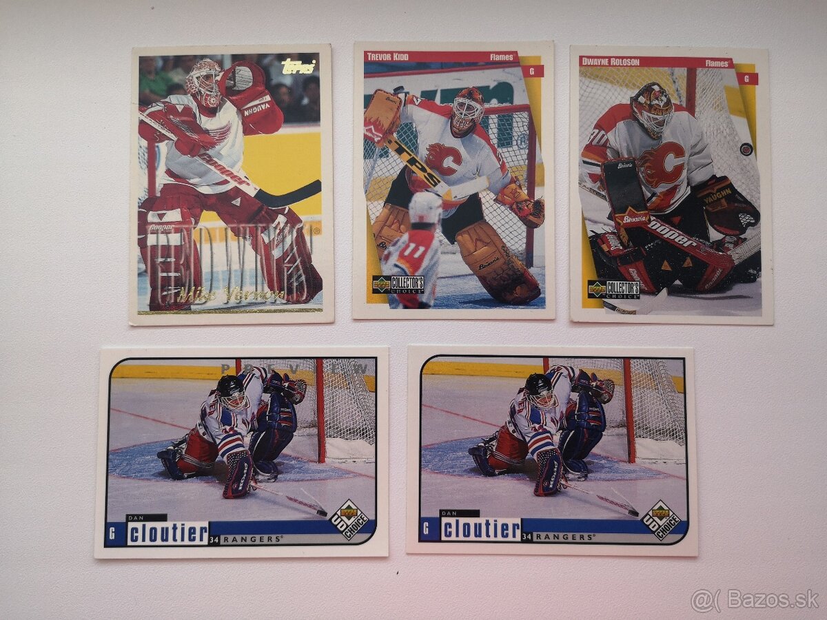 Hokejové kartičky brankári - 2