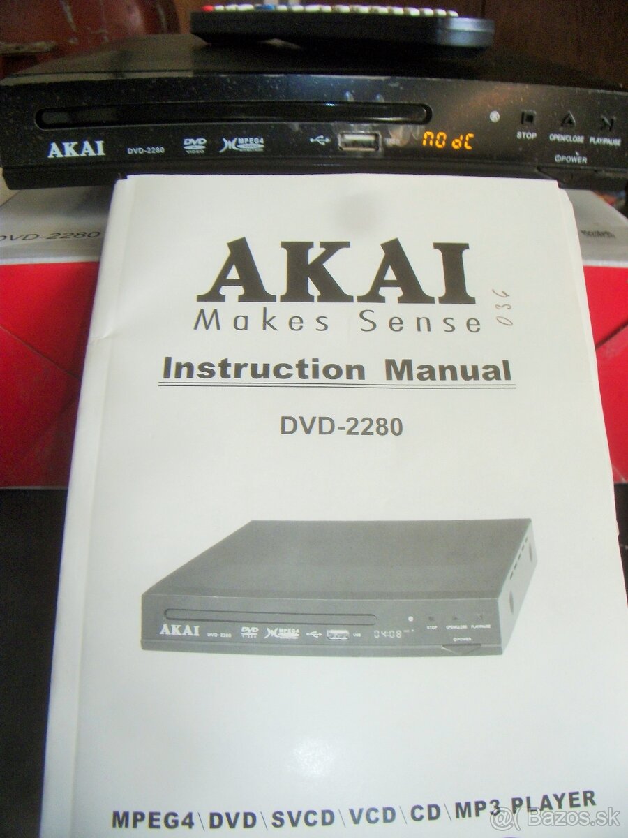 Predám Akai Dvd,MP3 prehrávač. - 2