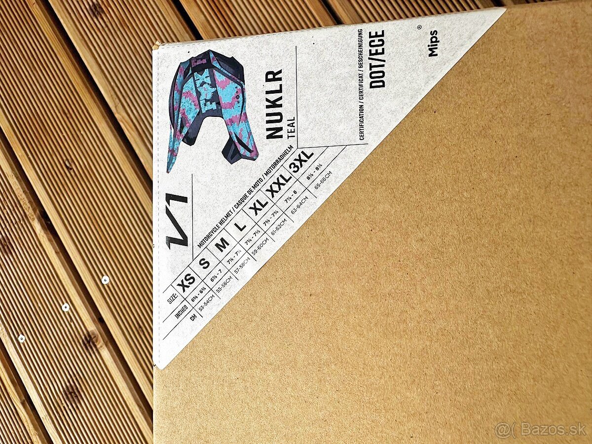FOX prilba V1 Nuklr teal - 2