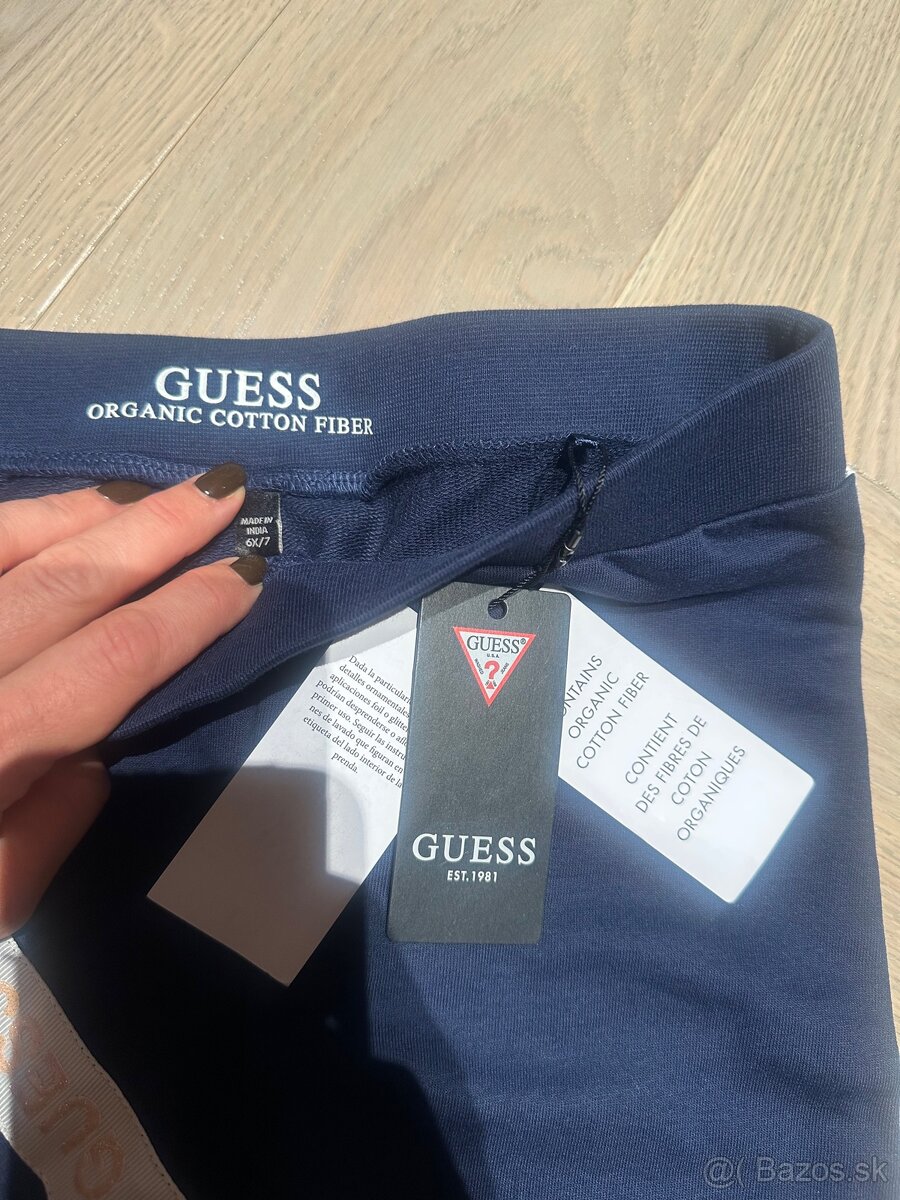 Úplne nové Guess tepláky s vysačkami. Veľkosť 6-7 rokov. - 2