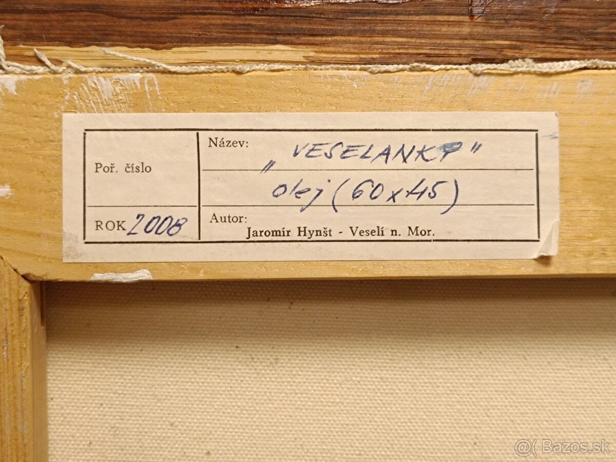 Obraz Veselanky, Jaromír Hynšt, olej 48x64 - 2