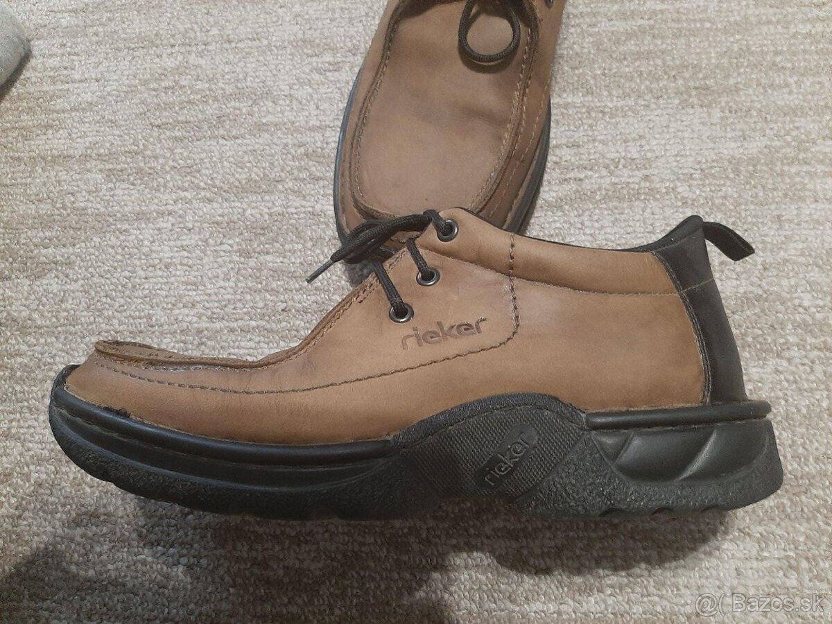 pánska kožená obuv.Rieker vel.43 - 2