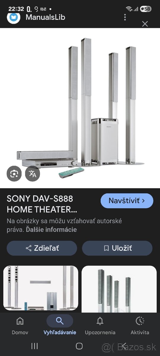 Domáce kino Sony - 2