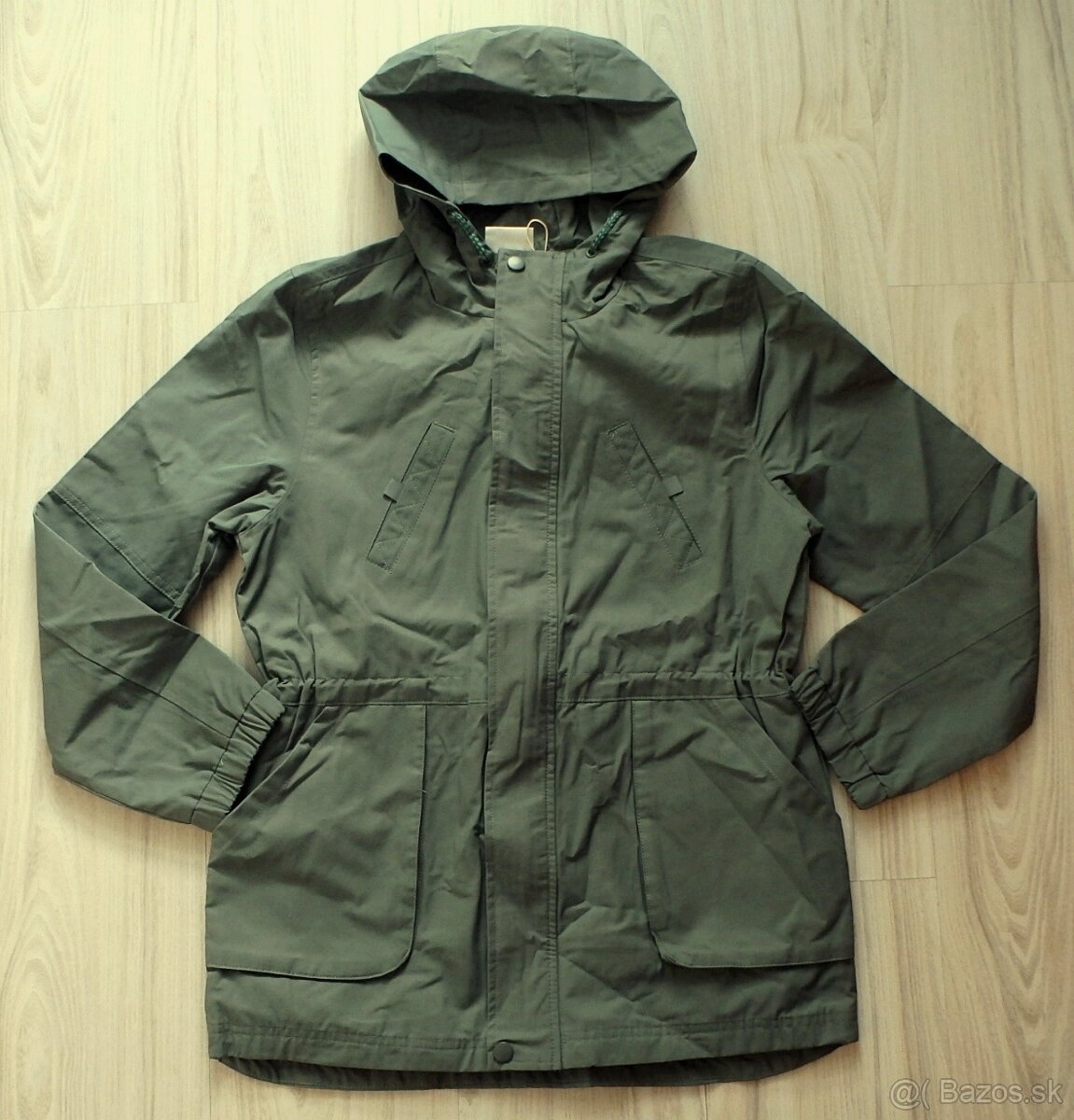 Zelená predĺžená bundička COCCODRILLO, v.152, M/L - 2