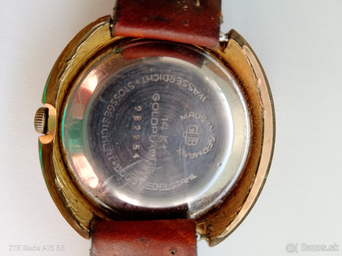 Predám staré pánske náramkové hodinky. - 2