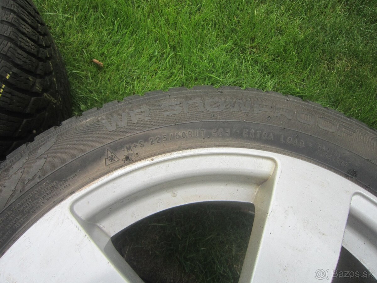 17" AL disky Dezent na VW group Mercedes C so zimnými pneu - 2