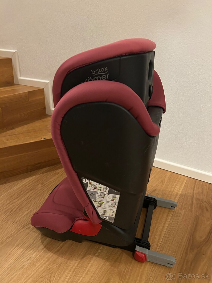 Romer Britax Kidfix XP isofix 15-36kg/ruzova/super stav - 2