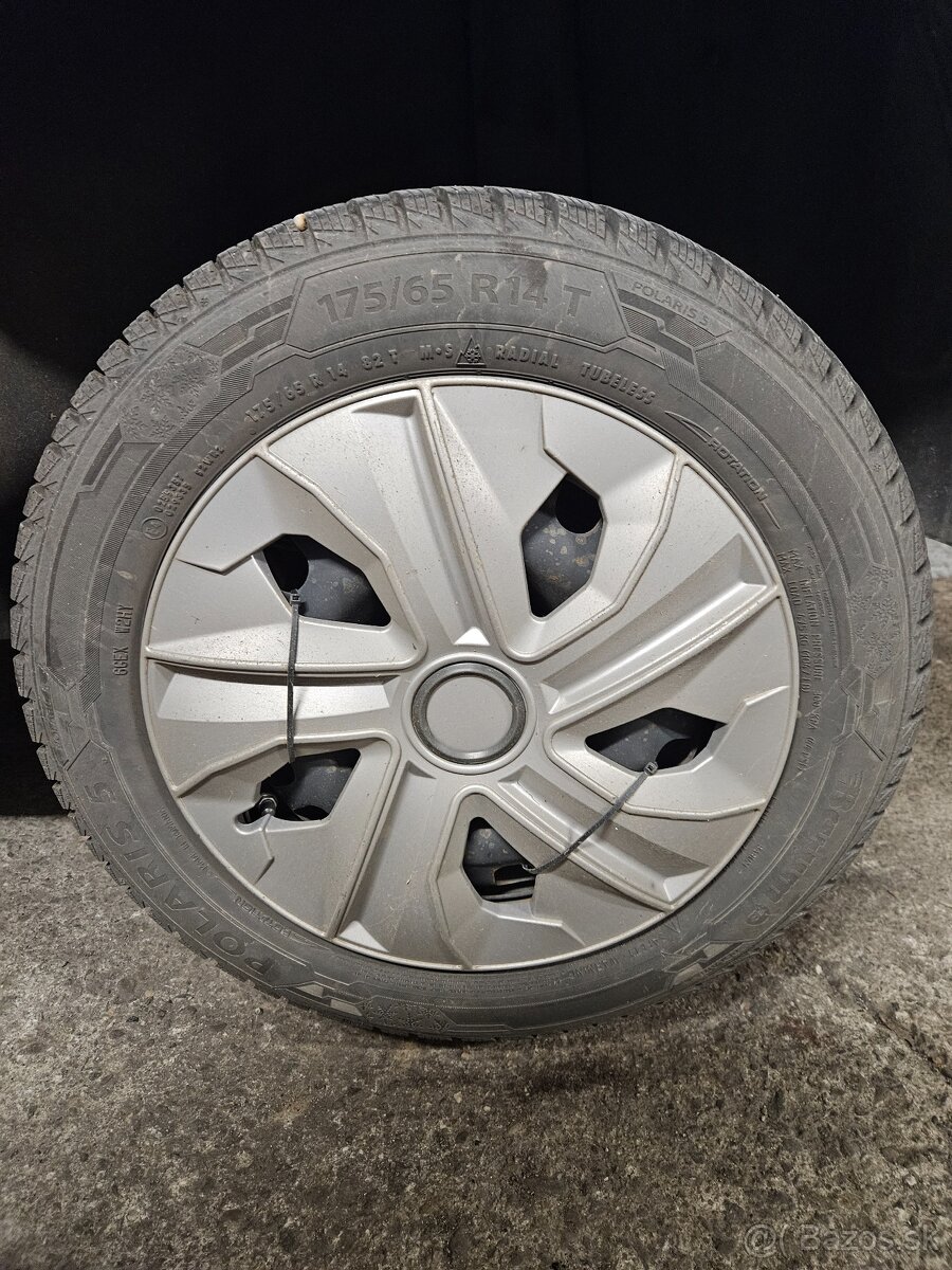 Zimné pneumatiky Barum Polaris 5 175/65 R14 + plechové disky - 2