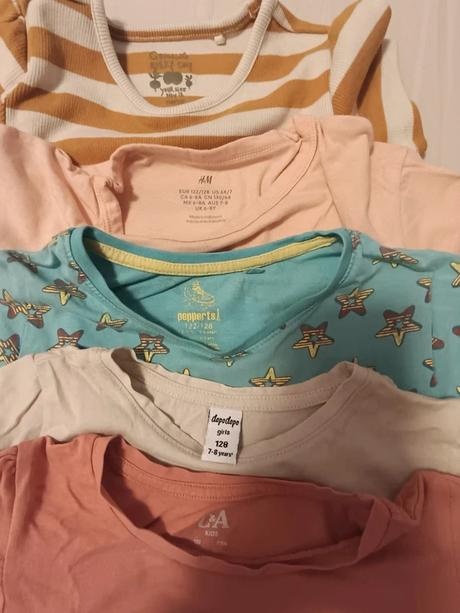 Bavlnené tričká 116-122, 5-7 rokov - 2