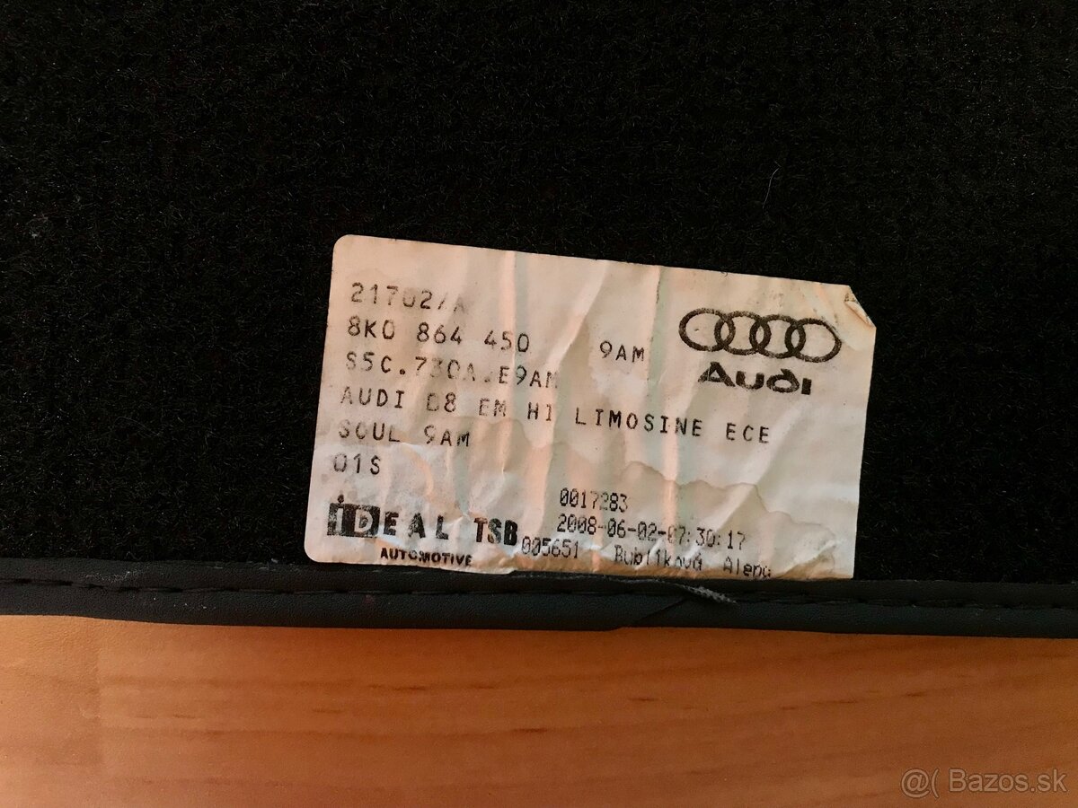 Koberčeky Audi A4 b8. - 2