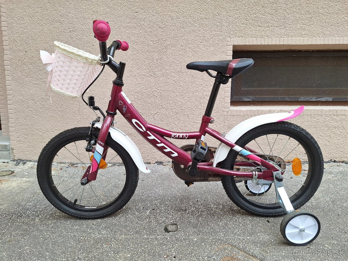 Dievčenský bicykel CTM Jenny s pomocnými kolieskami - 2