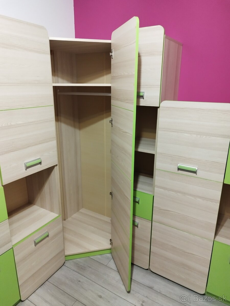 Nabytok do detskej izby - Lorento (Jasen-Limetka) - 2