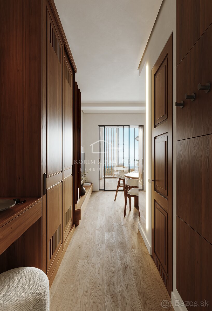 2 izbový apartmán s rozlohou s terasou na streche od 34,9 + - 2