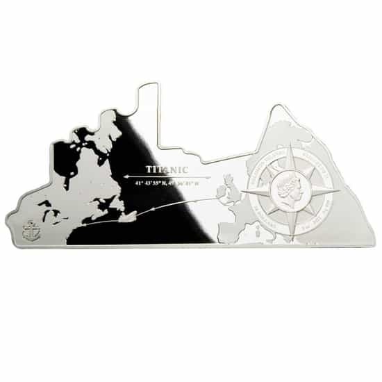 Investicne striebro mince minca Titanic 155g - 2