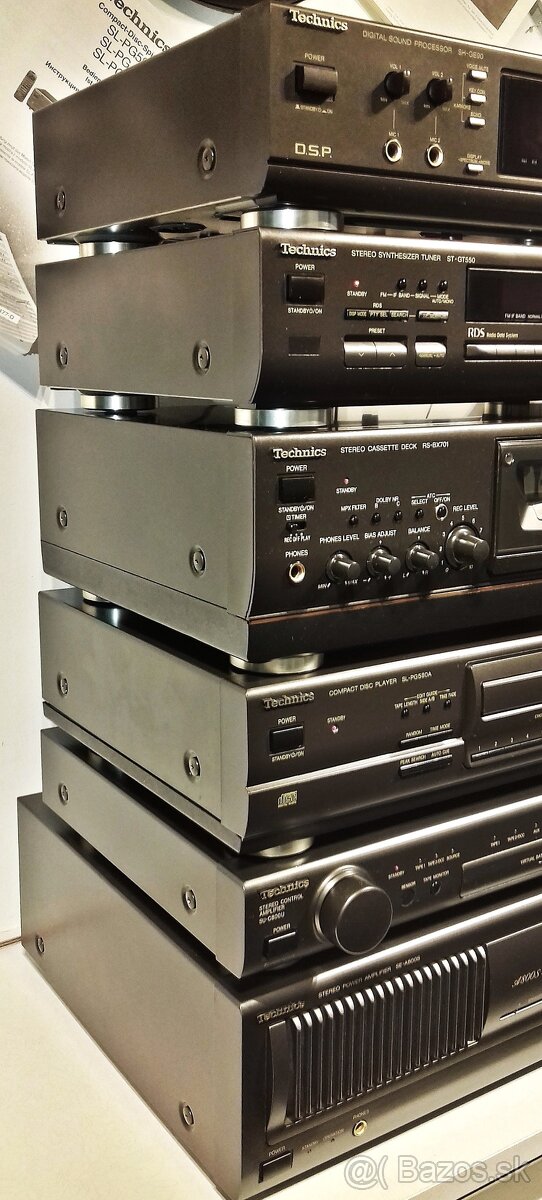 Zostava TECHNICS equalizer,tuner,tape deck,CD,delenec = X01 - 2