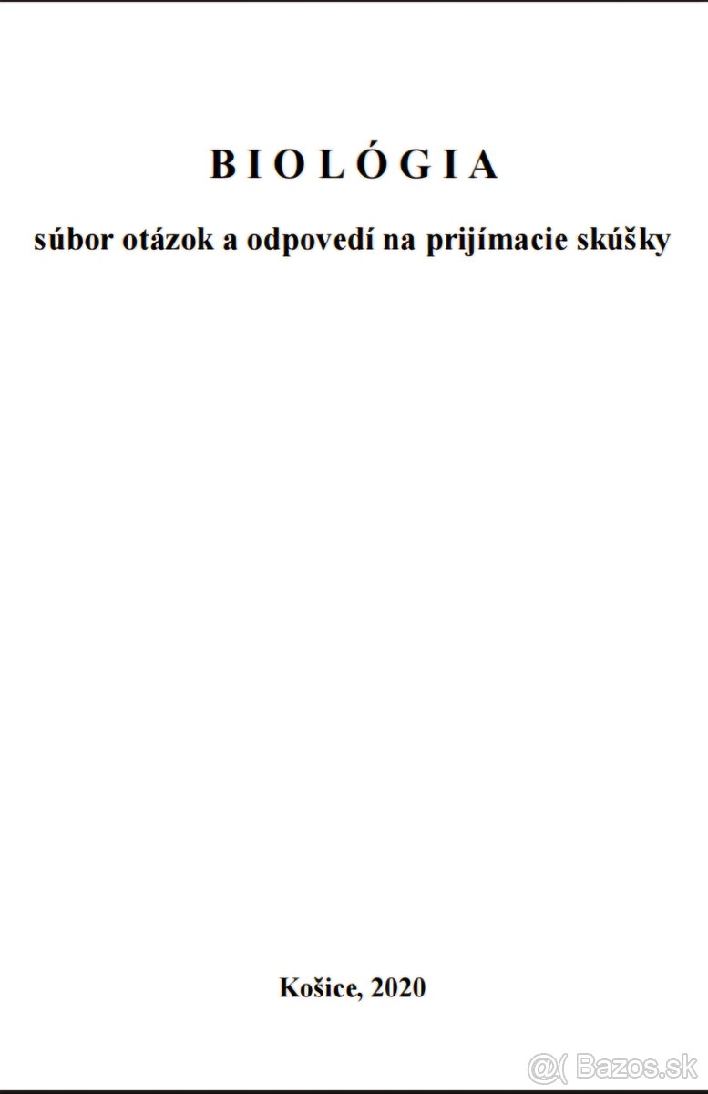 UVLF Testovnice - Košice - 2