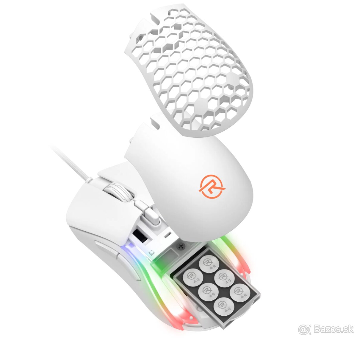 Herná myš Rapture VENOM biela - 2