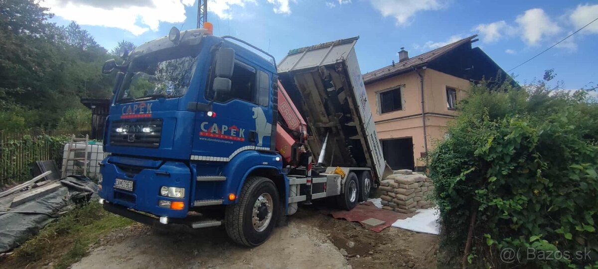 MAN 6x4-4 FASSI F195 Kipper+ KRAN - 2