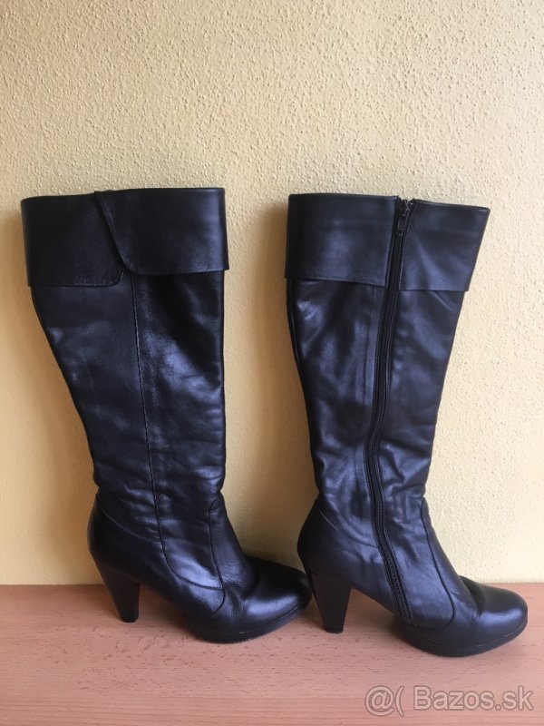 Dámske kožené čižmy č.37 - 2