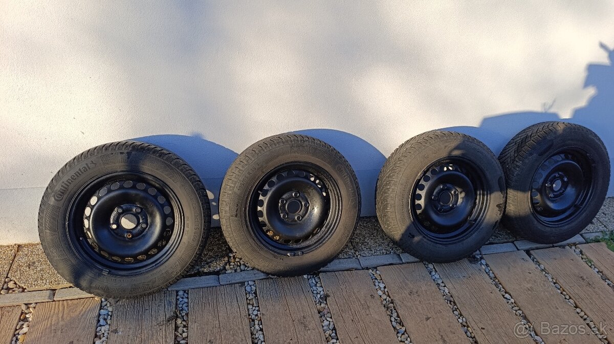 Zimné pneumatiky na plechových diskoch 195/65 R15 - 2