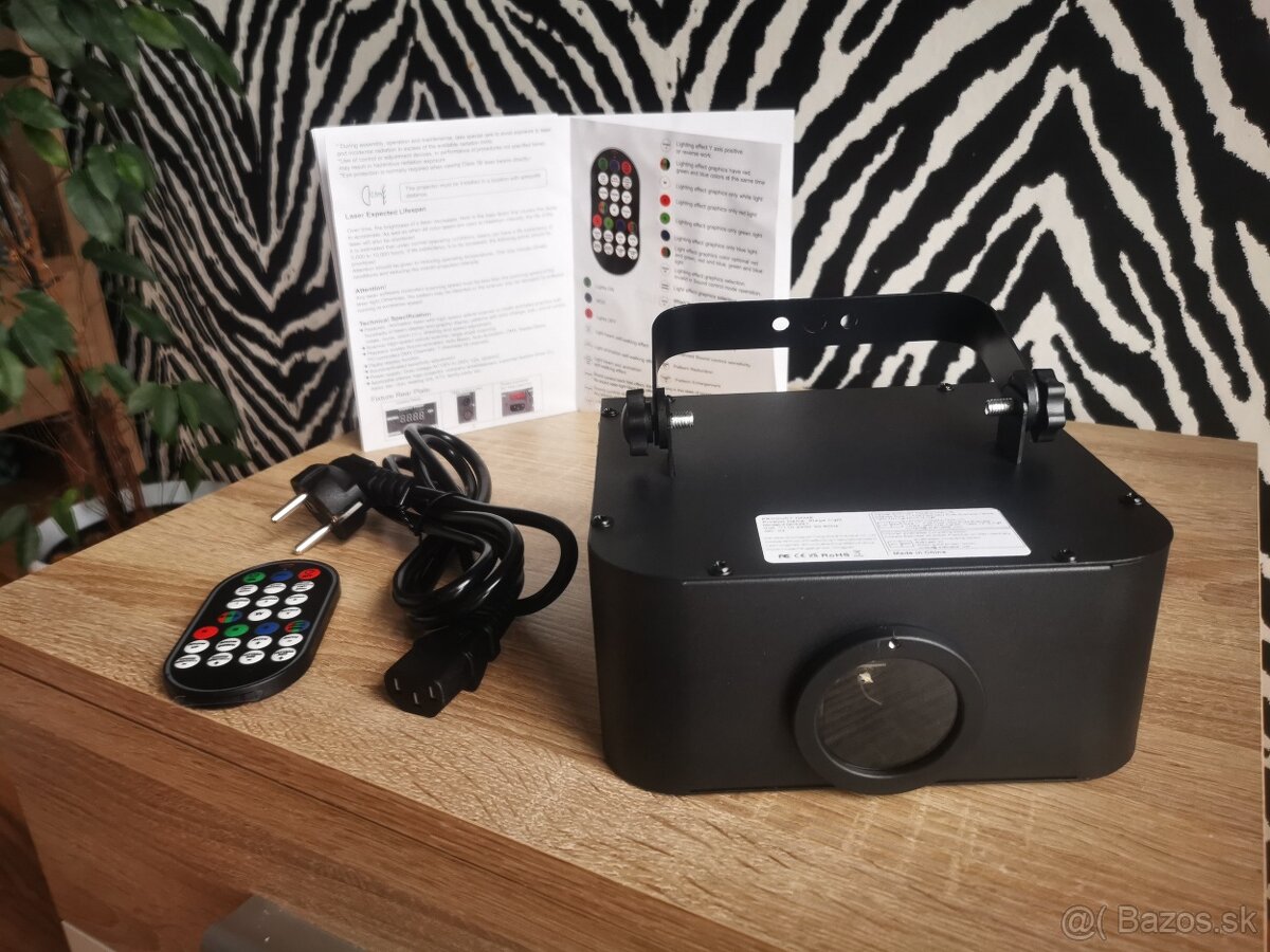 Laser animačný na diaľkové ovládanie, RGB plnofarebný - 2