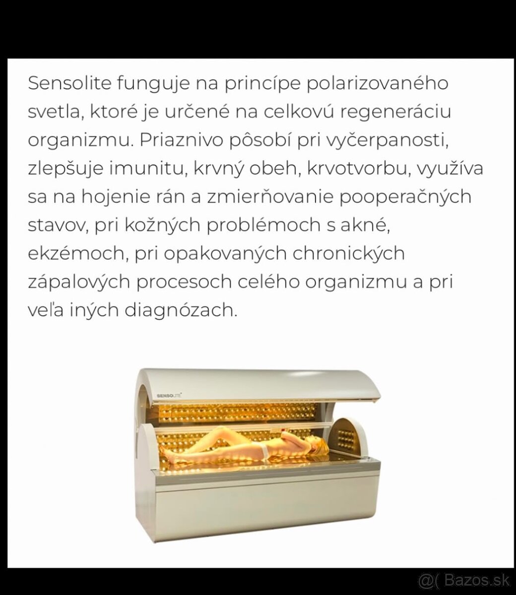 Bioptron Naturlite/Sensolite light bed 1000led - 2