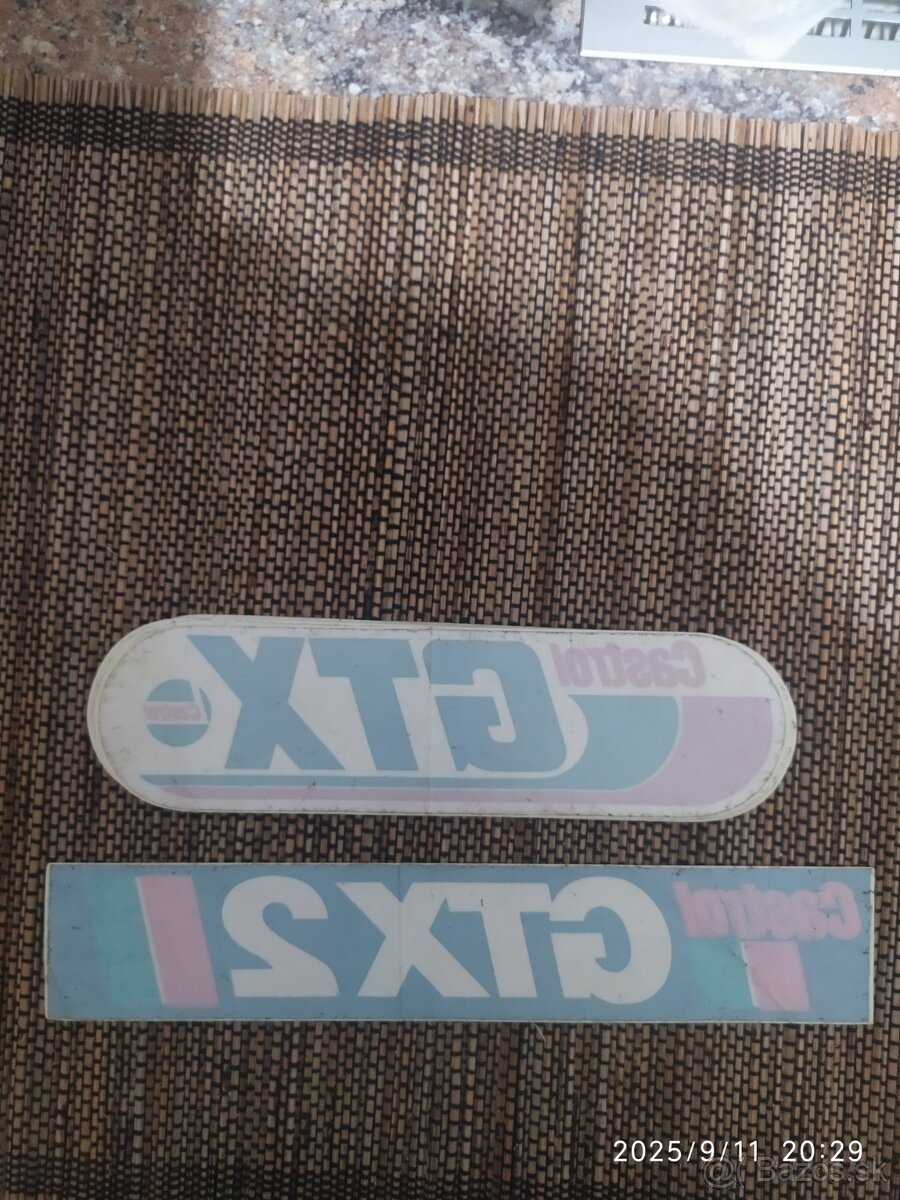 PREDÁM SAMOLEPKY CASTROL GTX. - 2