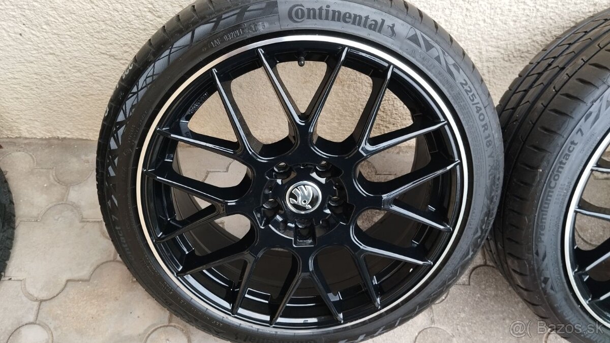 Sada elektronov,5X112R18 letne 225/40 R 18 CONTINENTAL - 2